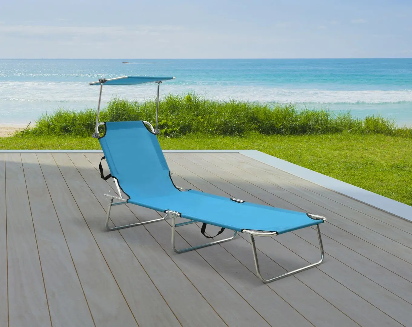 Sezlong VidaXL 310326 (Turquoise)