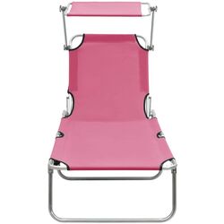 Шезлонг VidaXL 310327 (Pink) Thumb