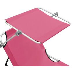 Шезлонг VidaXL 310327 (Pink) Thumb