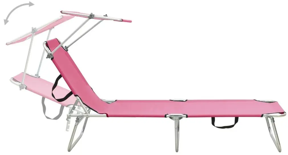 Шезлонг VidaXL 310327 (Pink)