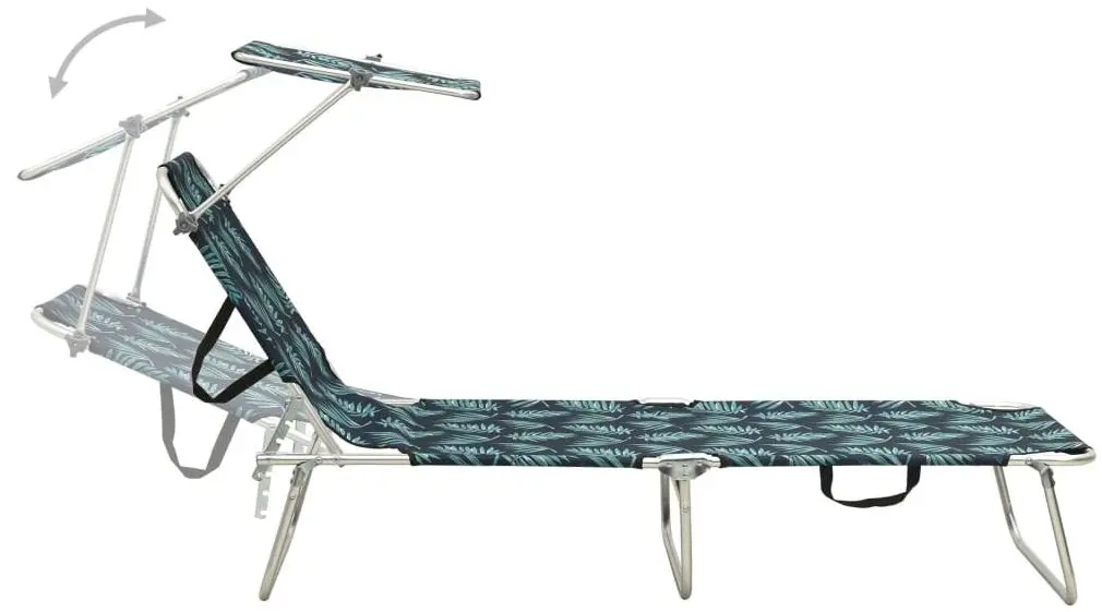 Sezlong VidaXL 310328 (Leaves Print)