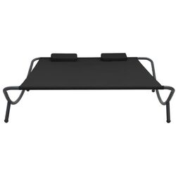 Sezlong VidaXL 313529 (Black) Thumb