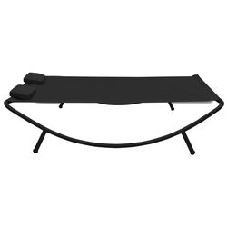 Sezlong VidaXL 313529 (Black) Thumb