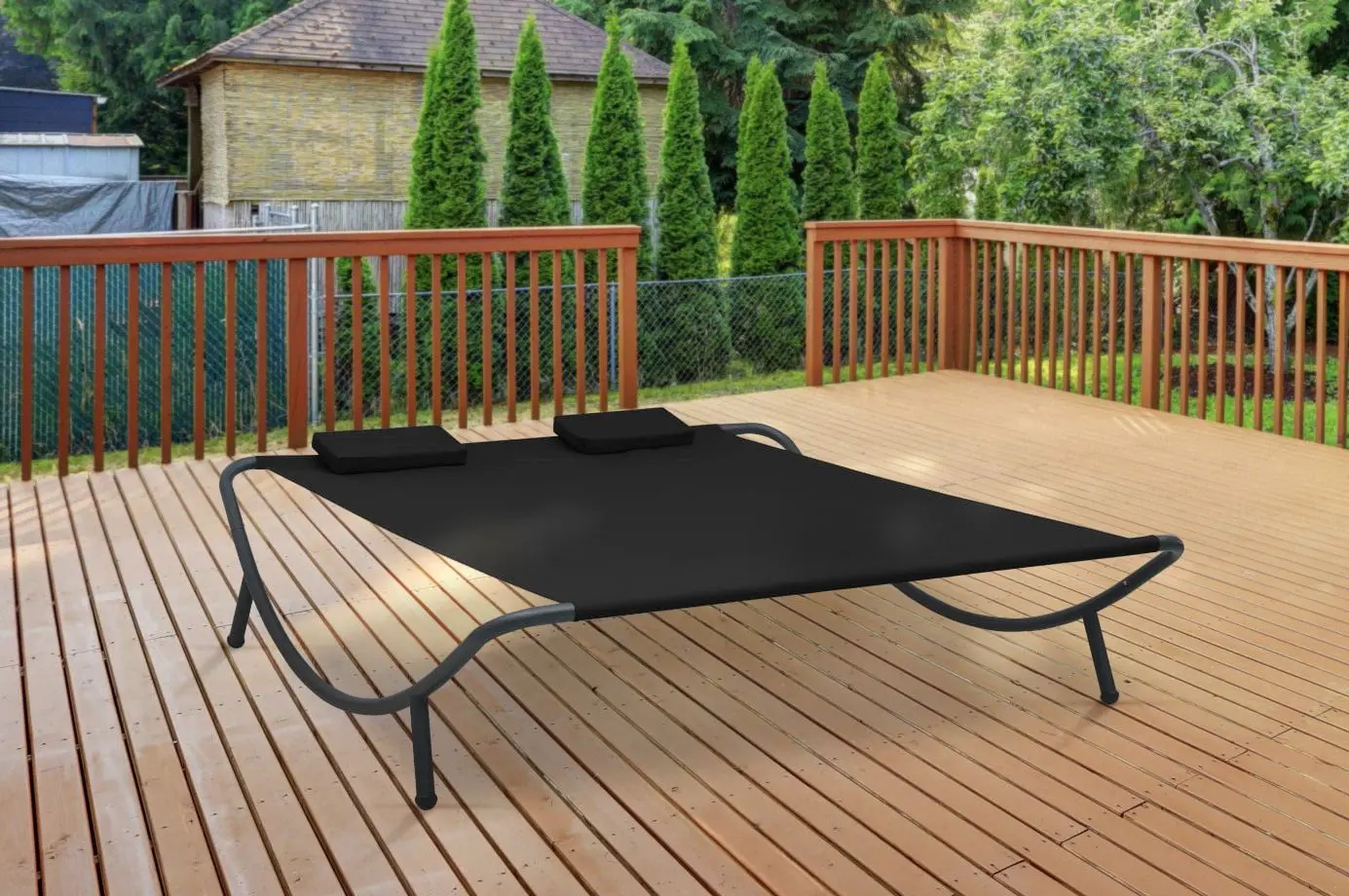 Sezlong VidaXL 313529 (Black)