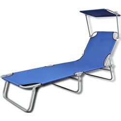 Șezlong VidaXL 41196 (Blue) Thumb