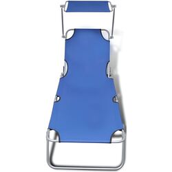 Șezlong VidaXL 41196 (Blue) Thumb