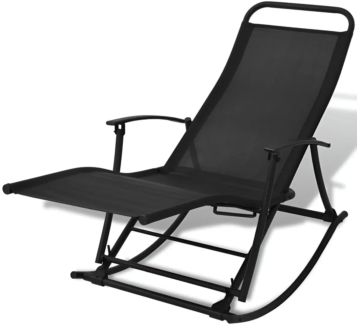 Șezlong vidaXL 42158 (Black)