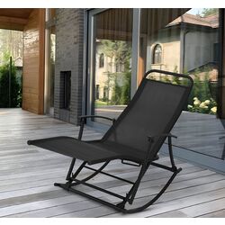 Șezlong vidaXL 42158 (Black)