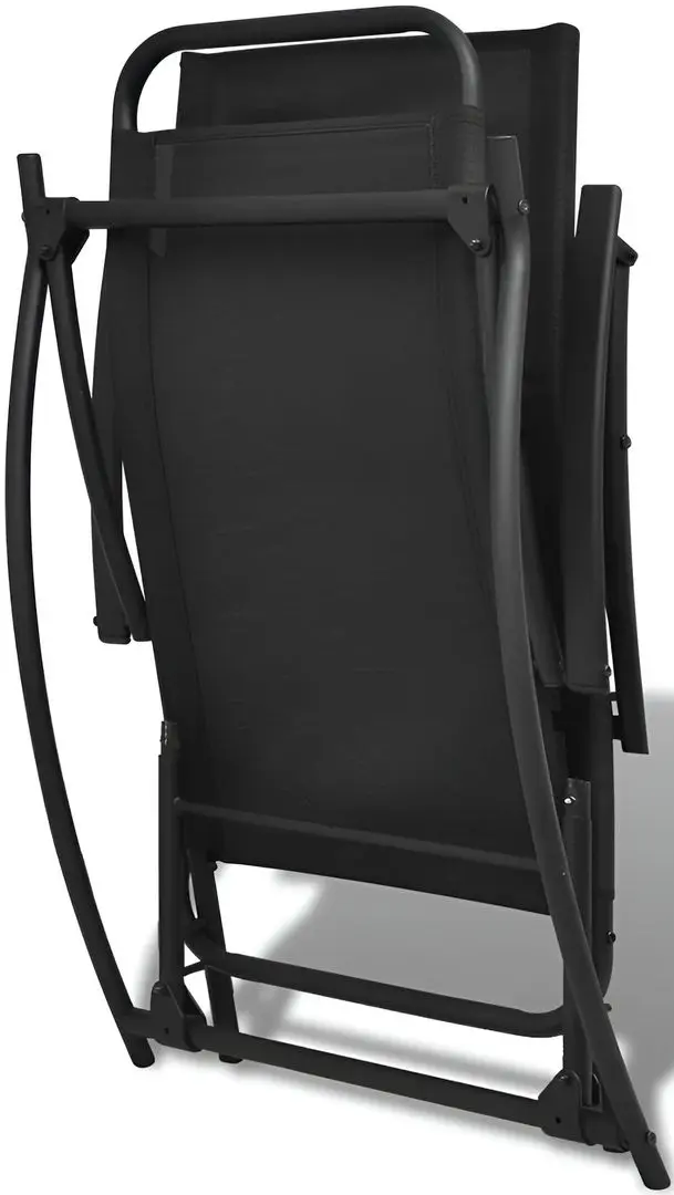 Șezlong vidaXL 42158 (Black)