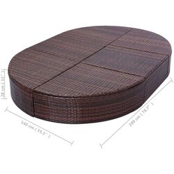 Șezlong VidaXL 42939 (Brown) Thumb