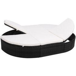 Șezlong VidaXL 42940 (Black) Thumb