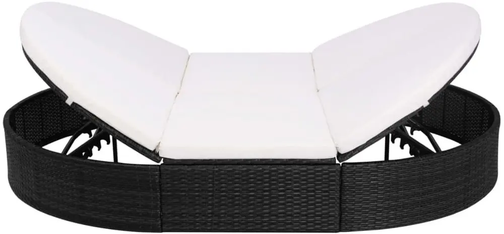 Șezlong VidaXL 42940 (Black)