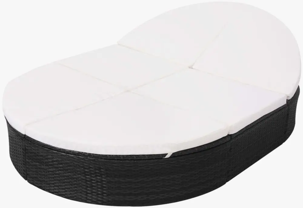 Șezlong VidaXL 42940 (Black)