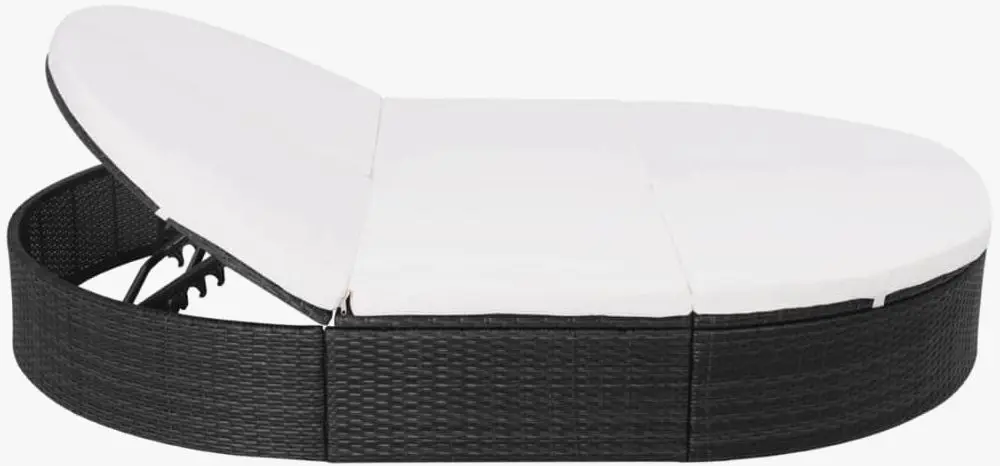 Șezlong VidaXL 42940 (Black)