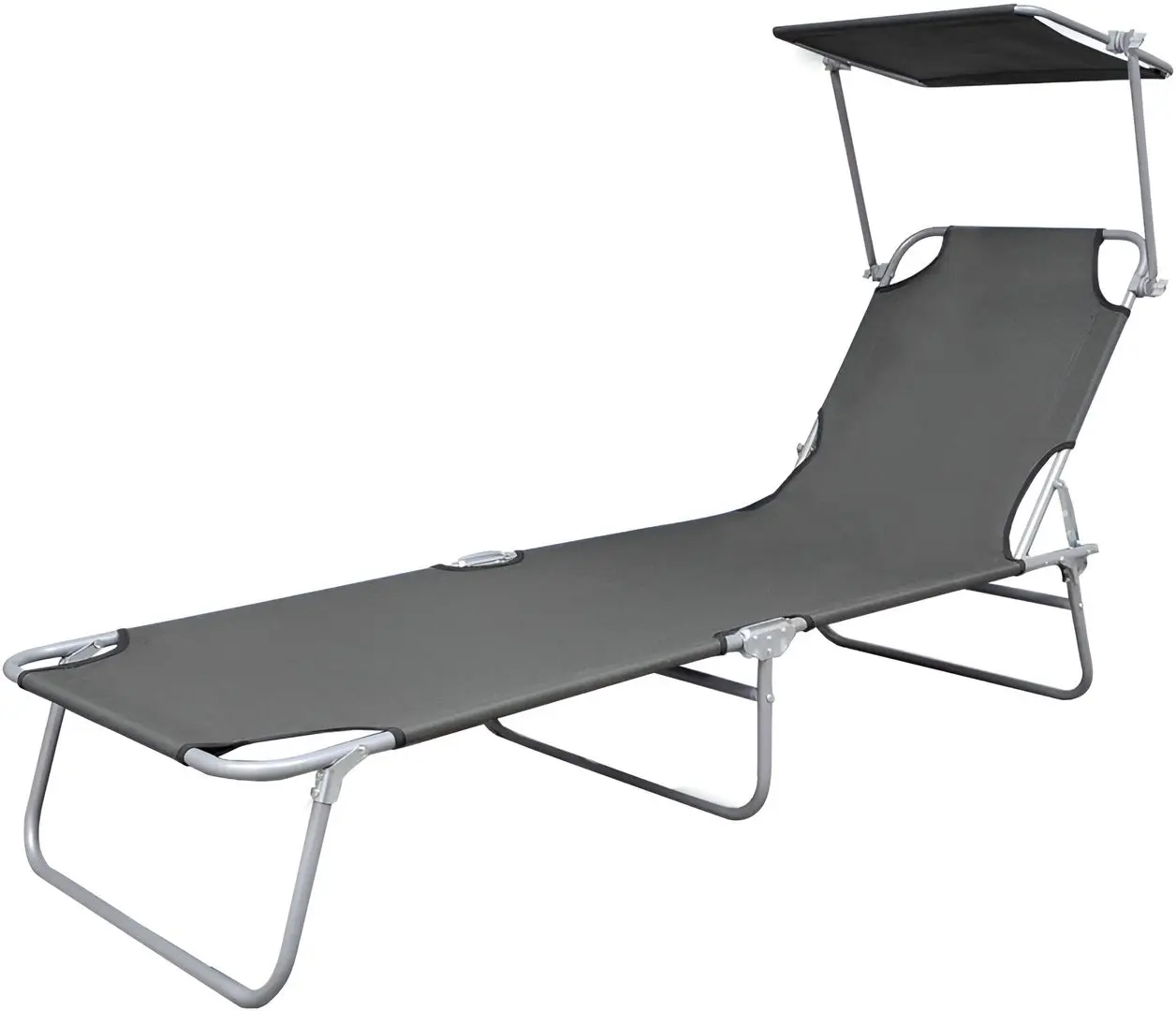 Șezlong VidaXL 44291 (Grey)