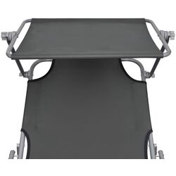 Șezlong VidaXL 44291 (Grey) Thumb