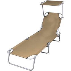 Șezlong VidaXL 44292 (Grey Taupe) Thumb