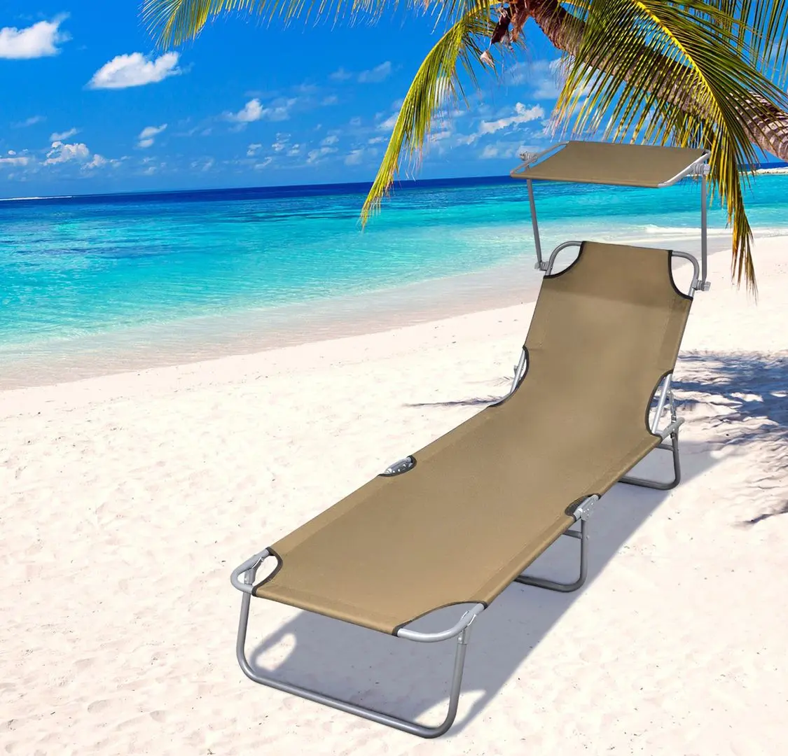 Șezlong VidaXL 44292 (Grey Taupe)