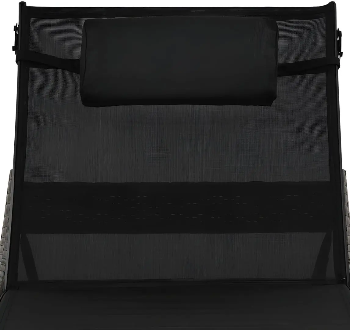 Шезлонг VidaXL 44716 (Brown/Black)