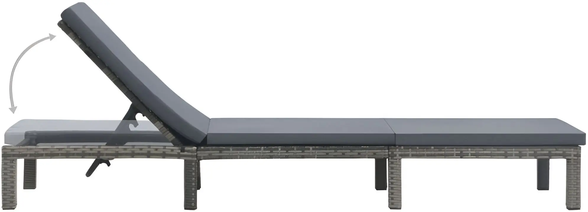 Șezlong VidaXL 47752 (Anthracite)