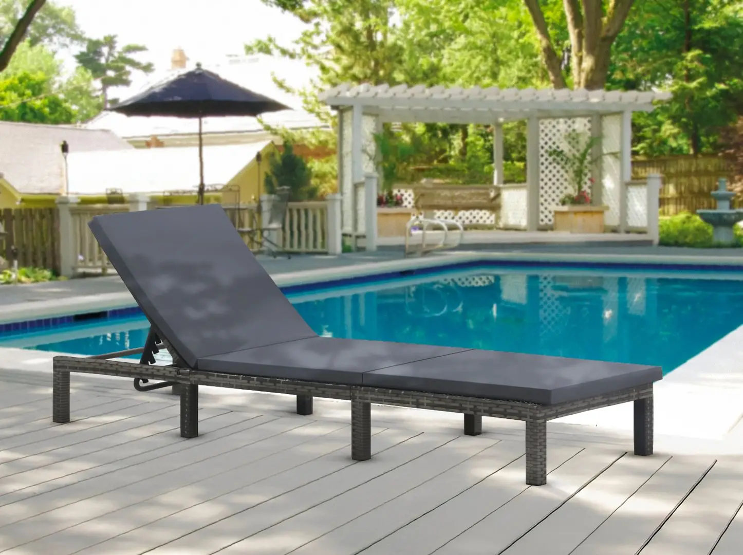 Șezlong VidaXL 47752 (Anthracite)