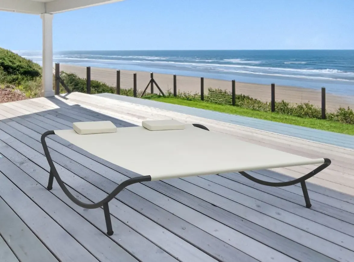 Șezlong VidaXL 48074 (Cream)