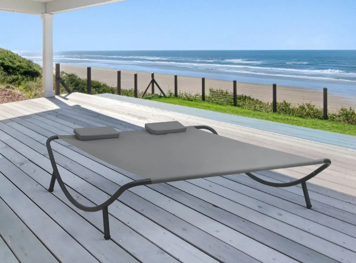 Шезлонг VidaXL 48076 (Anthracite)