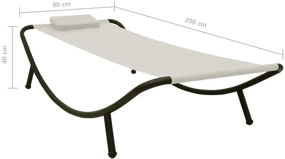 Șezlong VidaXL 48080 (White)