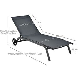 Шезлонг Waltz Paradise Beach C2099 (Grey) Thumb