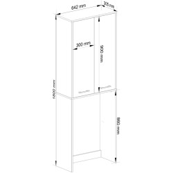 Dulap Akord Fin 180cm 2D (Artisan Oak) Thumb