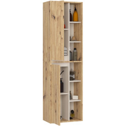 Dulap suspendat Akord Vami W50 2D6P (Artisan Oak/Cashmere) Thumb