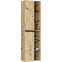 Dulap suspendat Akord Vami W50 2D6P (Artisan Oak/Graphite Grey) Thumb