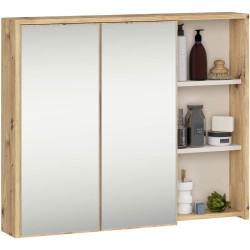 Dulap cu oglinda Akord Vami W90 2D3P (Artisan Oak/Cashmere) Thumb