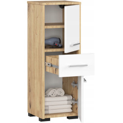 Dulap Akord Fin 30 2D1SZ 85cm (Artisan Oak/White) Thumb