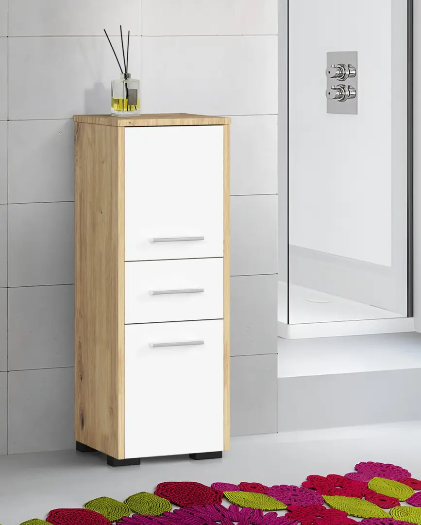 Dulap Akord Fin 30 2D1SZ 85cm (Artisan Oak/White)