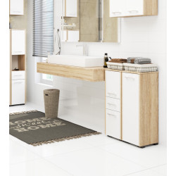 Dulap Akord Fin 30 2D1SZ 85cm (Sonoma Oak/White) Thumb