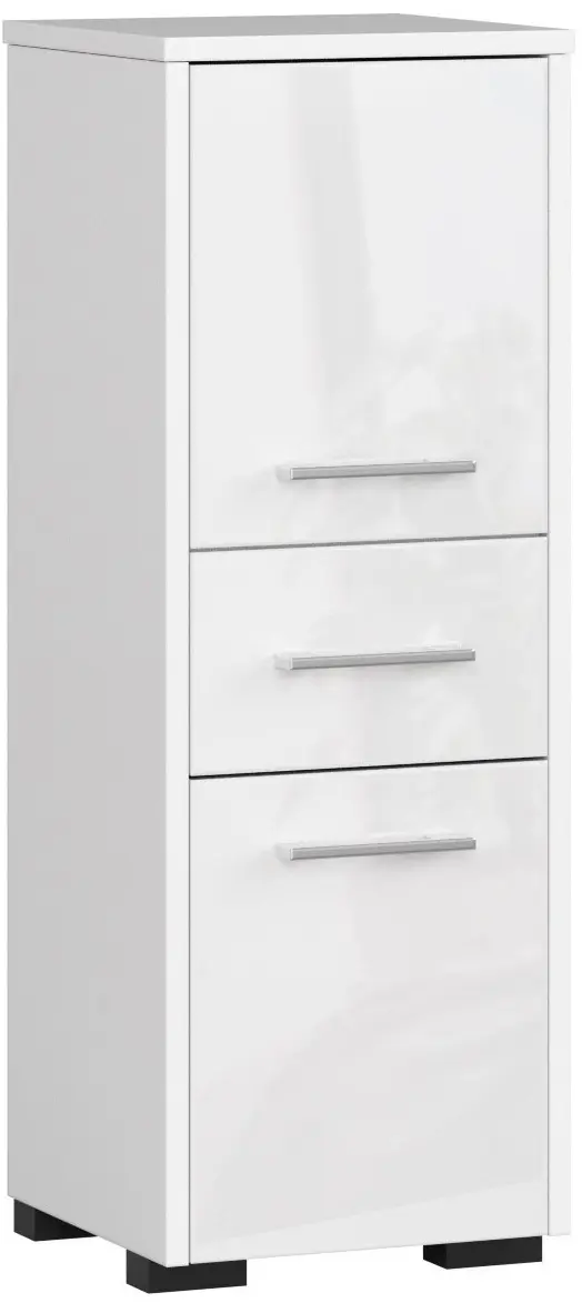 Dulap Akord Fin 30 2D1SZ 85cm (White/Glossy White)