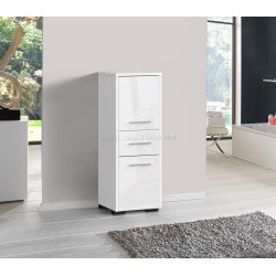 Dulap Akord Fin 30 2D1SZ 85cm (White/Glossy White)