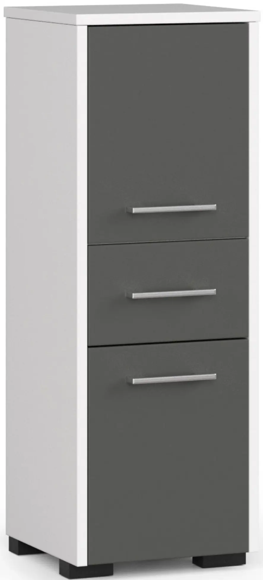 Dulap Akord Fin 30 2D1SZ 85cm (White/Grey)