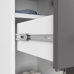 Dulap Akord Fin 30 2D1SZ 85cm (White/Grey) Thumb