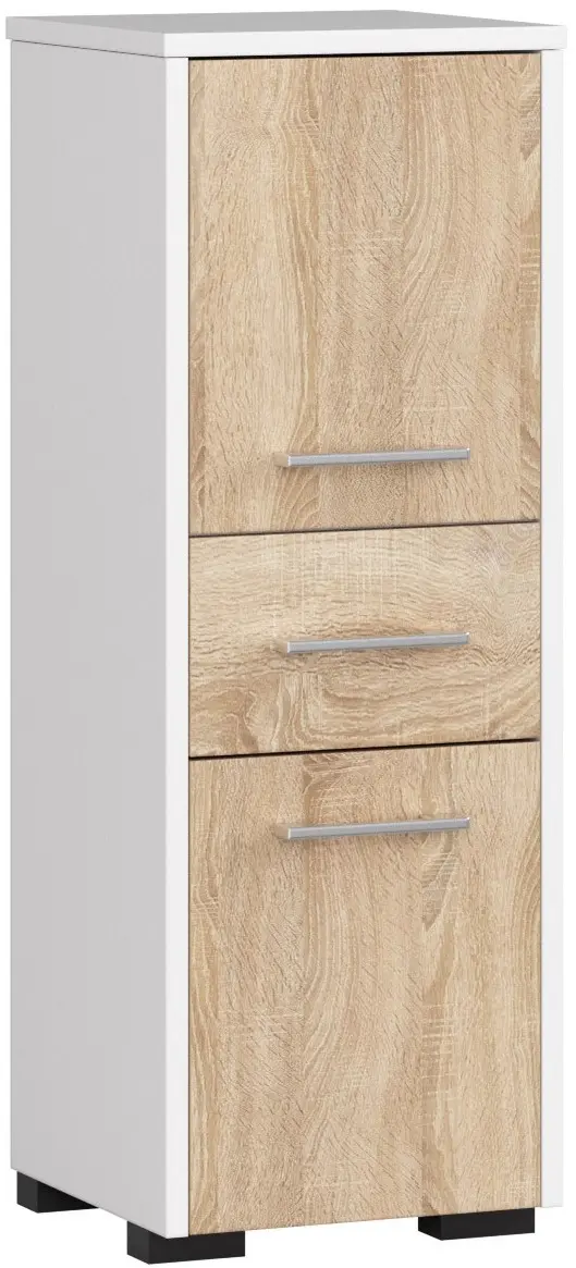 Шкафчик Akord Fin 30 2D1SZ 85см (White/Sonoma Oak)