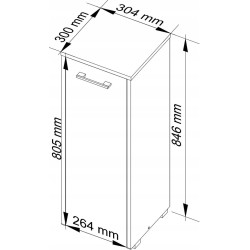 Dulap Akord Fin S30 1D (Artisan Oak/White) Thumb