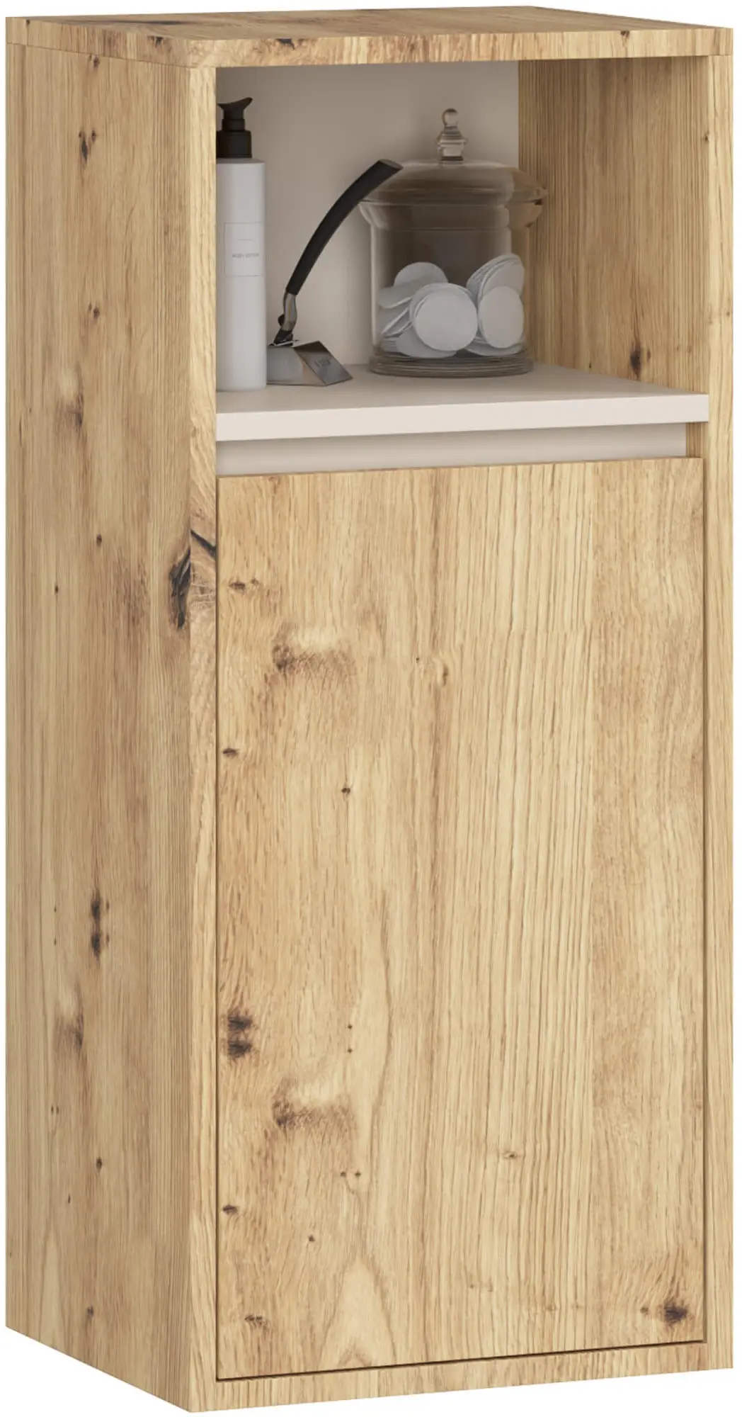 Dulap suspendat Akord Vami W35 1D1W (Artisan Oak/Cashmere)
