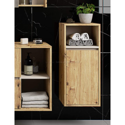 Dulap suspendat Akord Vami W35 1D1W (Artisan Oak/Cashmere)