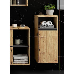 Dulap suspendat Akord Vami W35 1D1W (Artisan Oak/Graphite Grey)