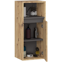 Dulap suspendat Akord Vami W35 1D1W (Artisan Oak/Graphite Grey) Thumb