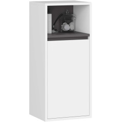 Dulap suspendat Akord Vami W35 1D1W (White/Graphite Grey) Thumb