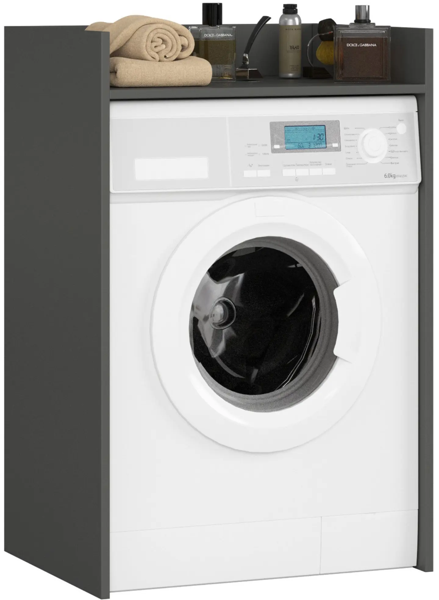 Стойка для стиральной машины Akord Fin 98см (Graphite Grey)