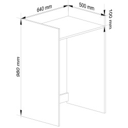 Carcasa masina de spalat Akord Fin 98cm (Sonoma Oak) Thumb