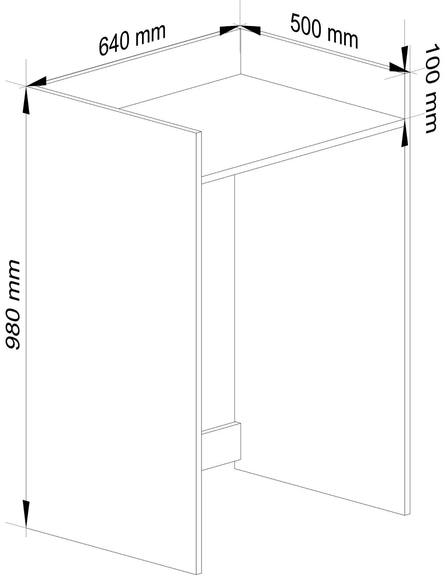 Carcasa masina de spalat Akord Fin 98cm (Sonoma Oak/White)